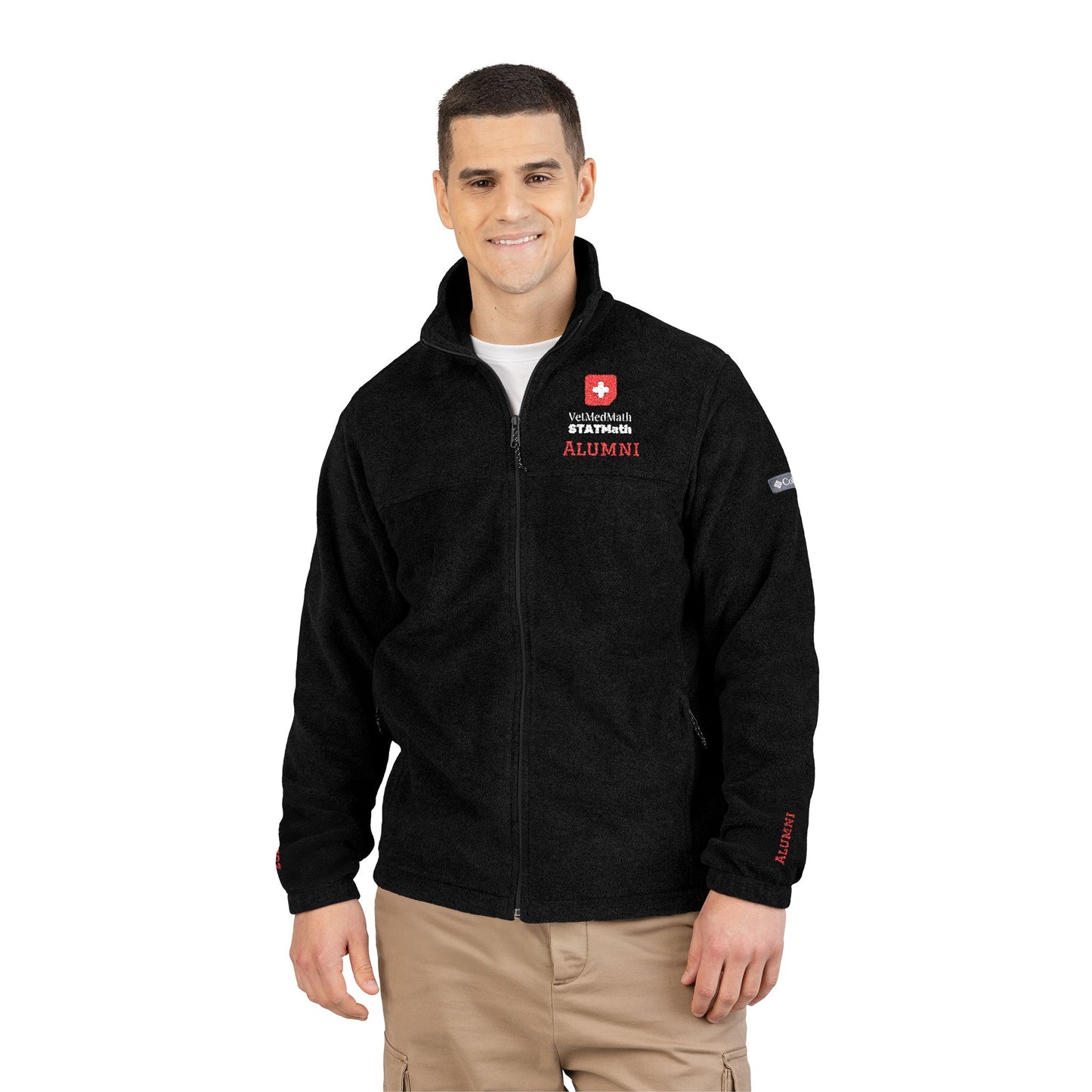 VetMedMath Tutoring 2026 Alumni PERSONALIZED Embroidered Unisex Columbia Brand Swiss Rescue Fleece Jacket with 2 Pockets for Vet Students, Vet Tech Students, and Credentialed Veterinary Technicians