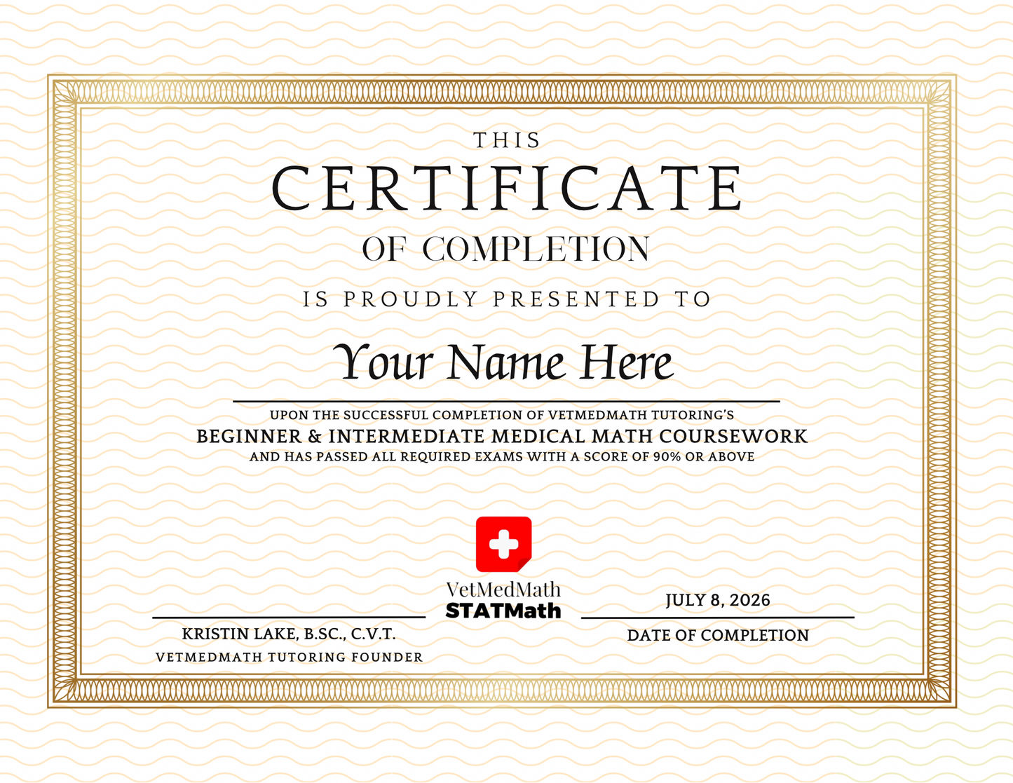 5 Sessions VTNE Medical Math Masterclass