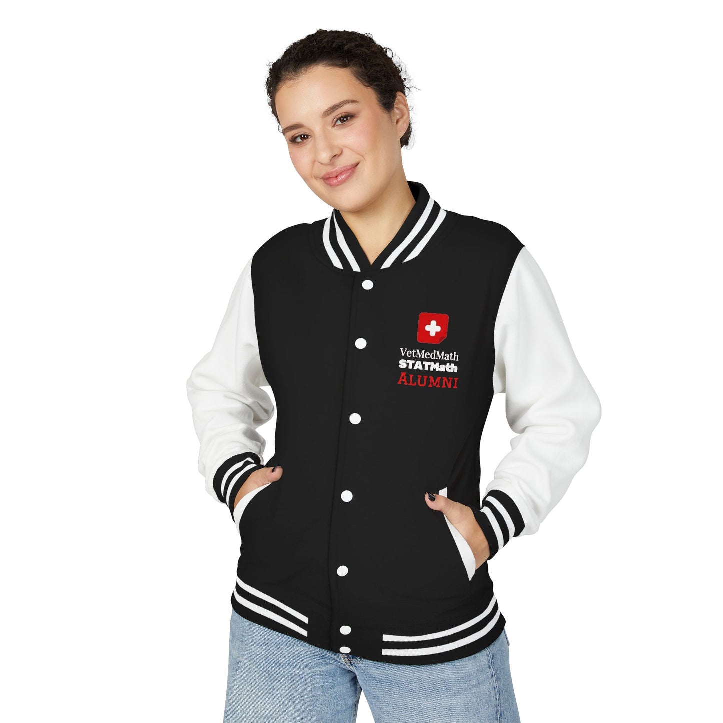 VetMedMath Alumni Letterman Jacket for Vet Students, Vet Tech Students, and Credentialed Veterinary Technicians