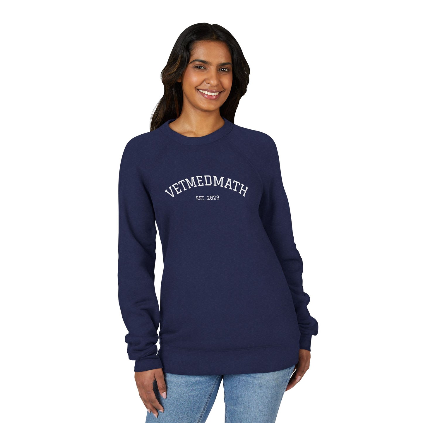 VetMedMath Est. 2023 Unisex Crewneck Sweatshirt — College-Style Pullover by Bella & Canvas for Vet Students, Vet Tech Students & Credentialed Veterinary Technicians