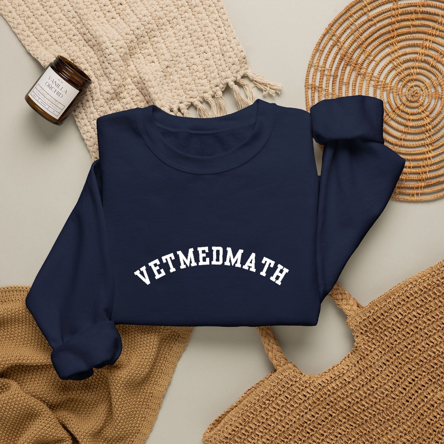 VetMedMath Collegiate Embroidered Unisex Heavy Blend™ Crewneck Sweatshirt