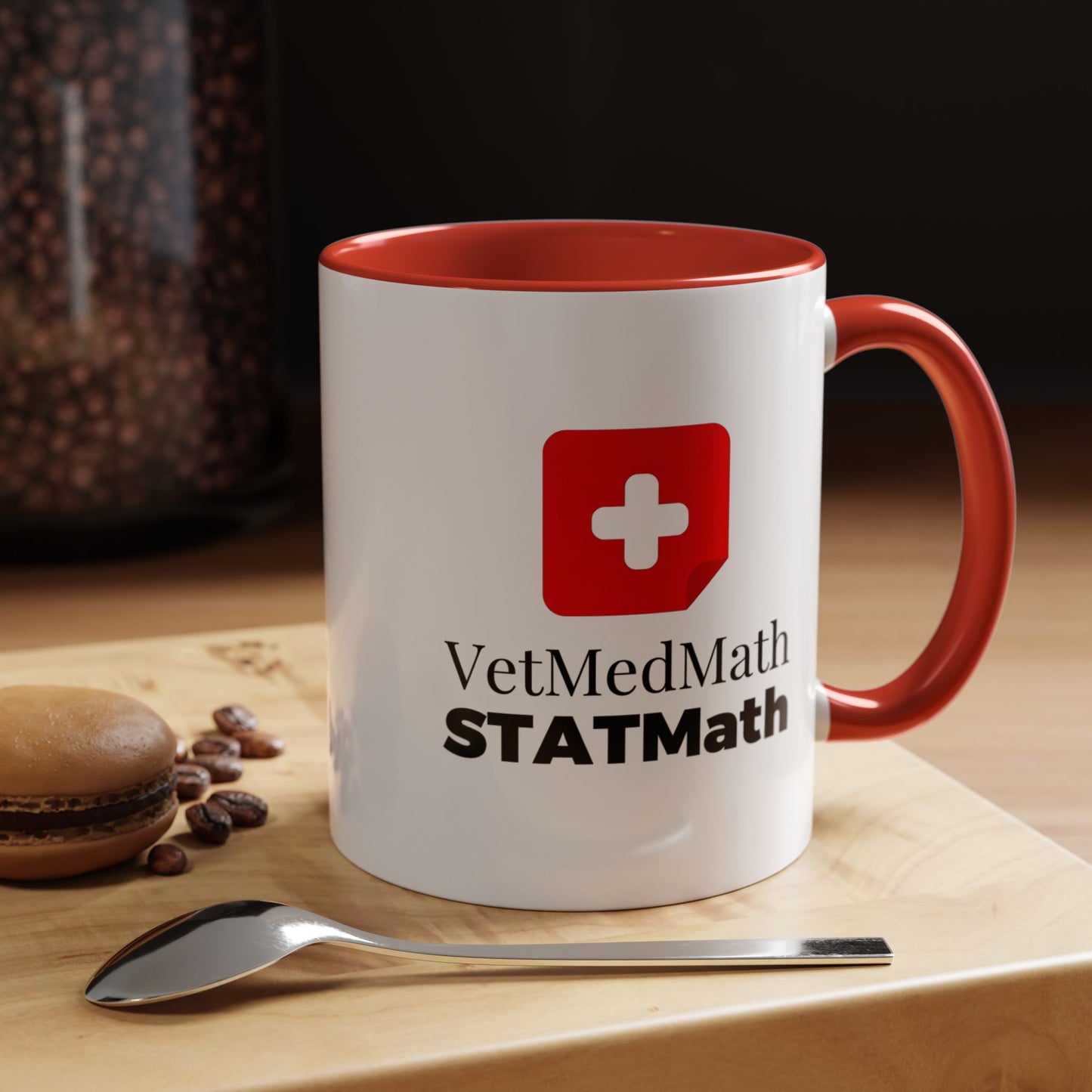 VetMedMath | STATMath Student Coffee Mug — Red Accent 11oz or 15oz