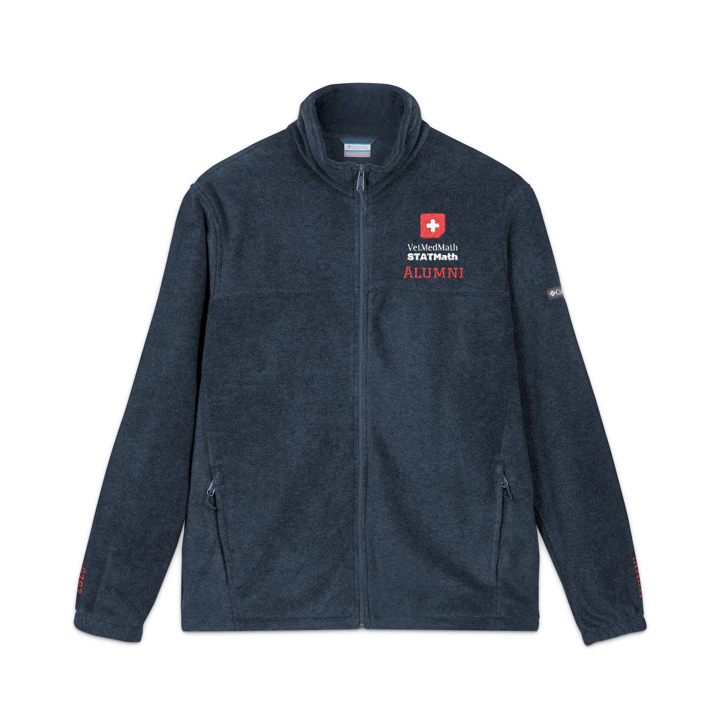 VetMedMath Tutoring 2026 Alumni PERSONALIZED Embroidered Unisex Columbia Brand Swiss Rescue Fleece Jacket with 2 Pockets for Vet Students, Vet Tech Students, and Credentialed Veterinary Technicians