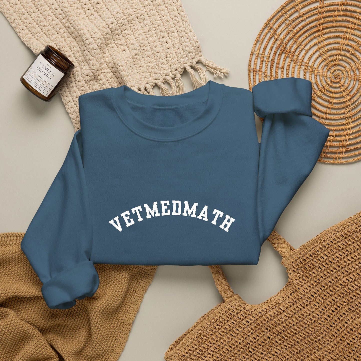 VetMedMath Collegiate Embroidered Unisex Heavy Blend™ Crewneck Sweatshirt