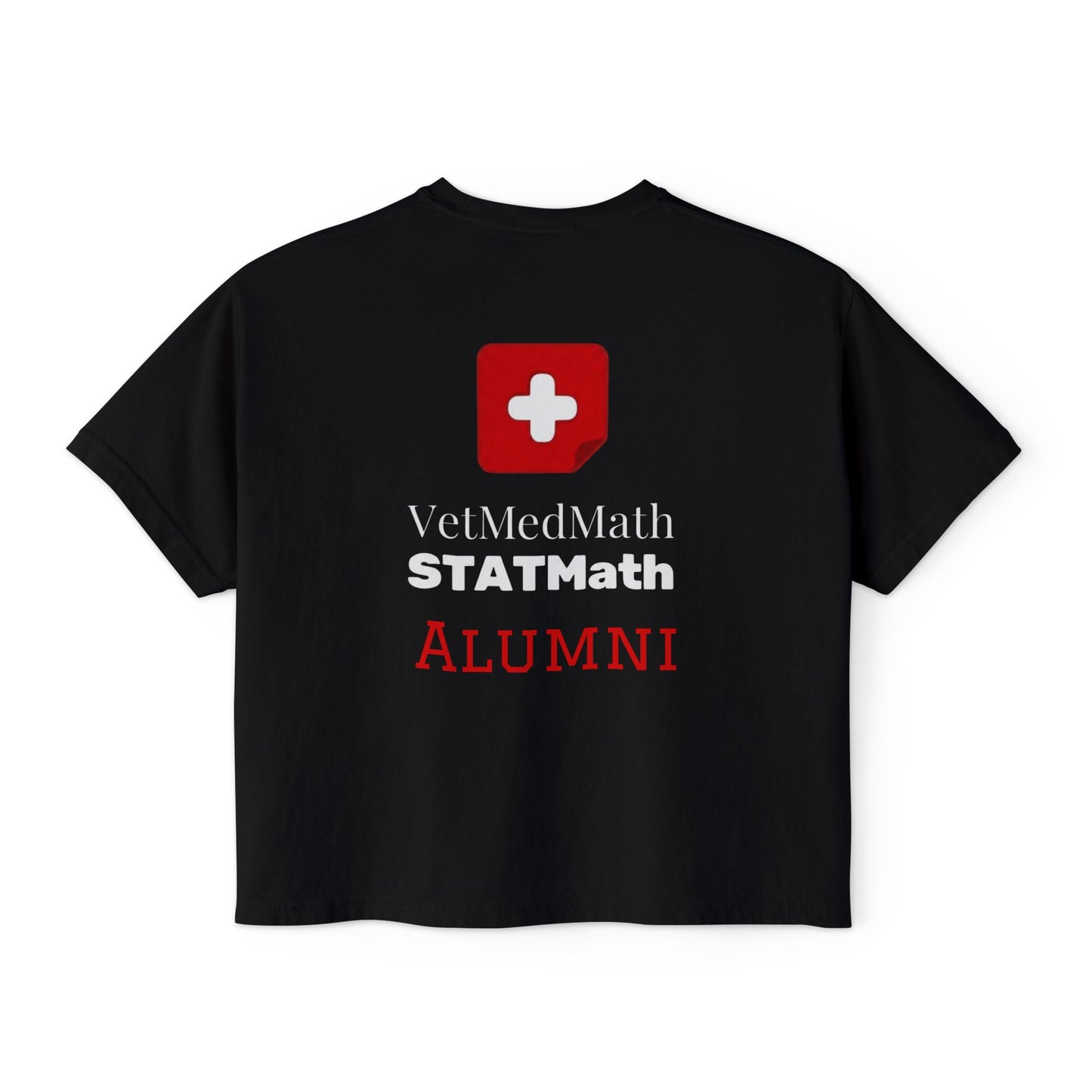 VetMedMath Tutoring Est. 2023/Alumni Boxy Tee for Vet Students, Vet Tech Students, and Credentialed Veterinary Technicians