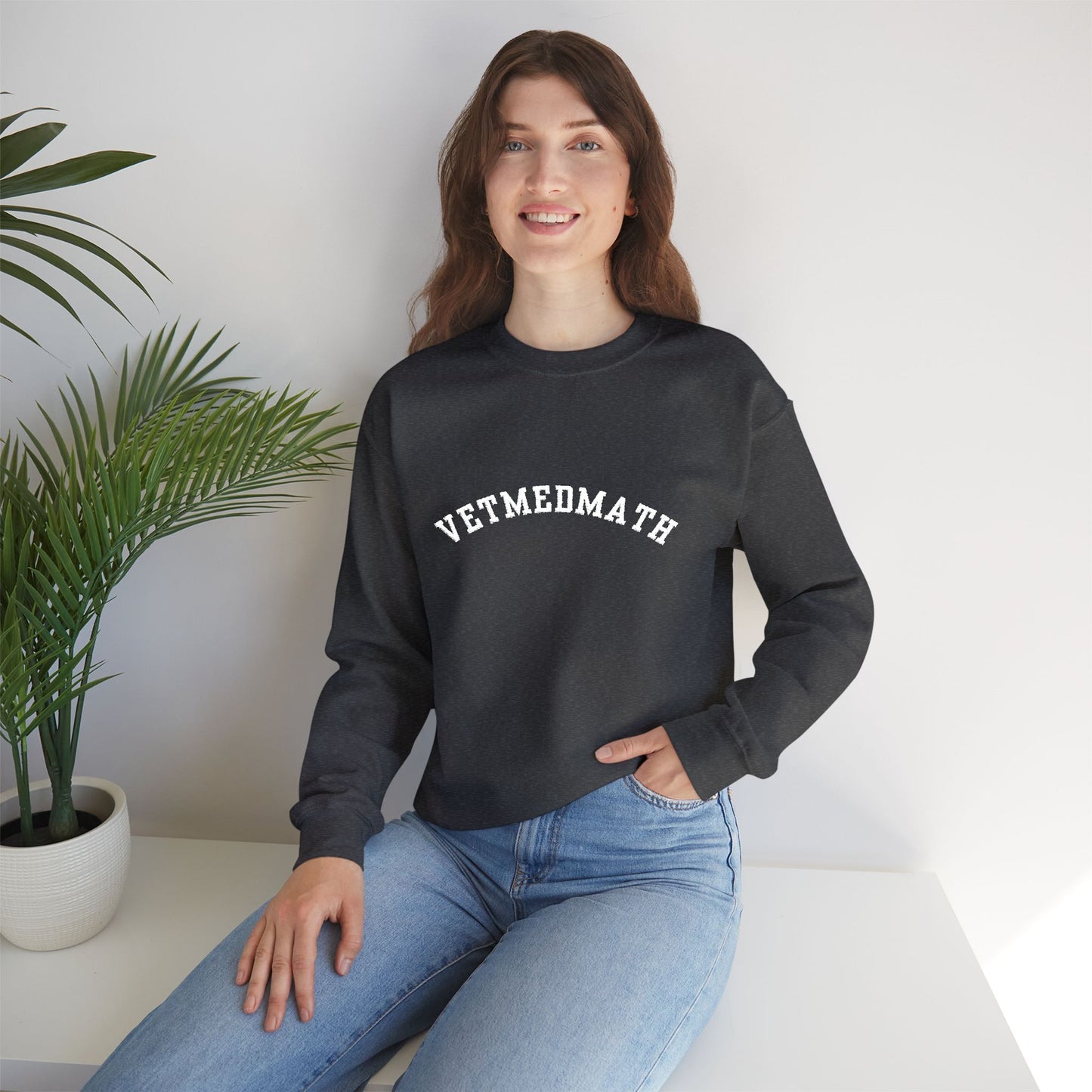 VetMedMath Collegiate Embroidered Unisex Heavy Blend™ Crewneck Sweatshirt