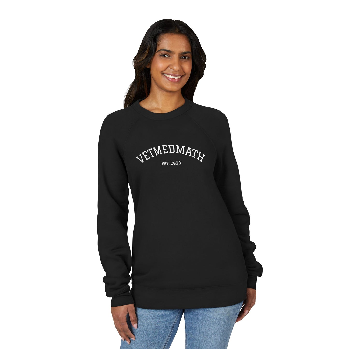 VetMedMath Est. 2023 Unisex Crewneck Sweatshirt — College-Style Pullover by Bella & Canvas for Vet Students, Vet Tech Students & Credentialed Veterinary Technicians