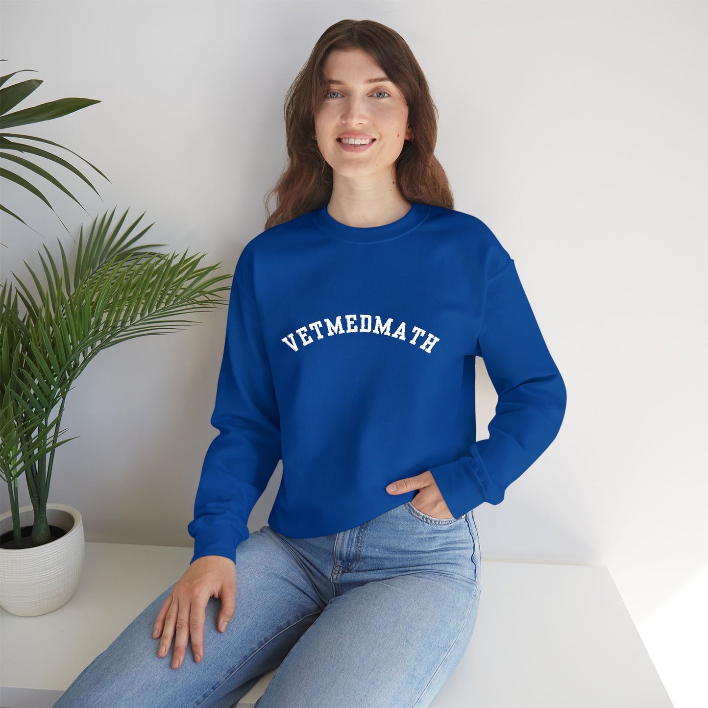 VetMedMath Collegiate Embroidered Unisex Heavy Blend™ Crewneck Sweatshirt