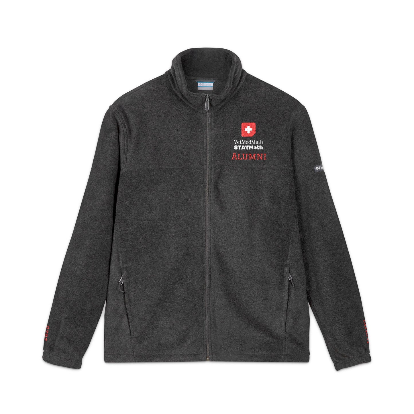 VetMedMath Tutoring 2026 Alumni PERSONALIZED Embroidered Unisex Columbia Brand Swiss Rescue Fleece Jacket with 2 Pockets for Vet Students, Vet Tech Students, and Credentialed Veterinary Technicians