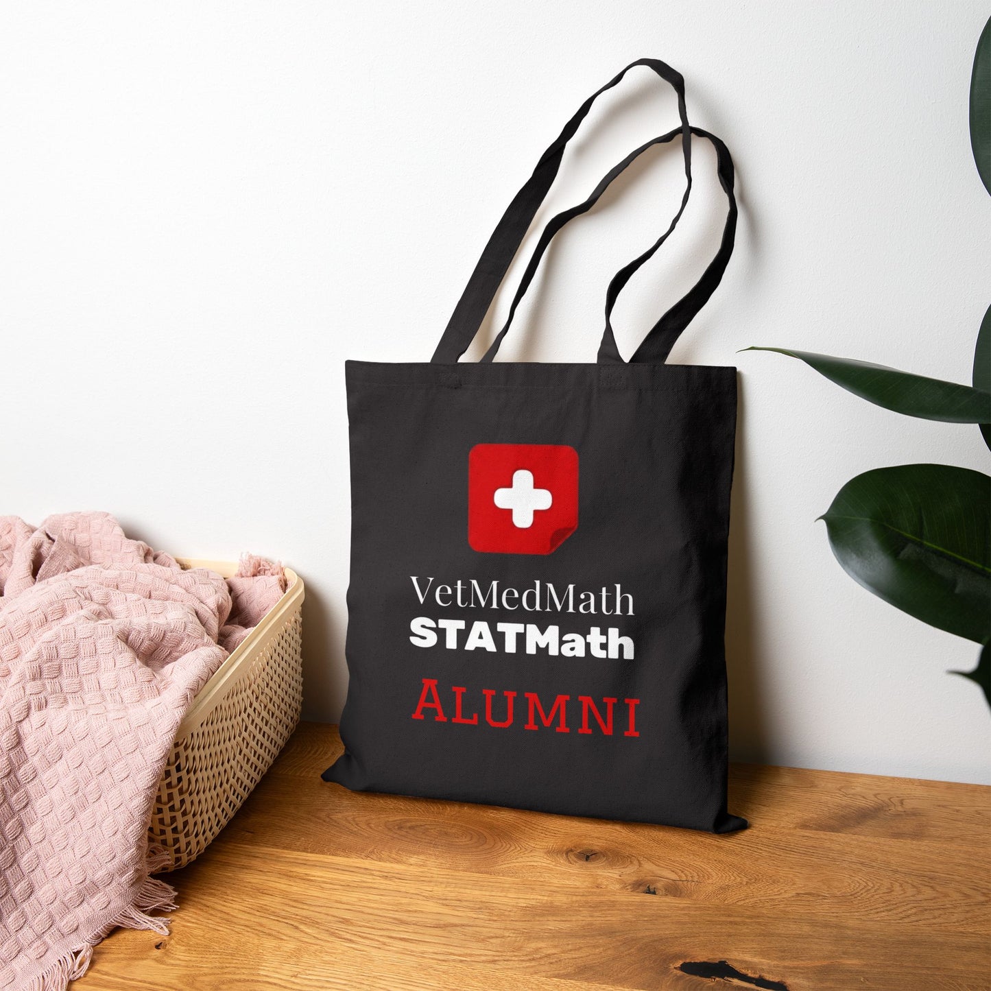 VetMedMath Alumni 100% Cotton Canvas Tote Bag for Vet Students, Vet Tech Students, and Credentialed Veterinary Technicians