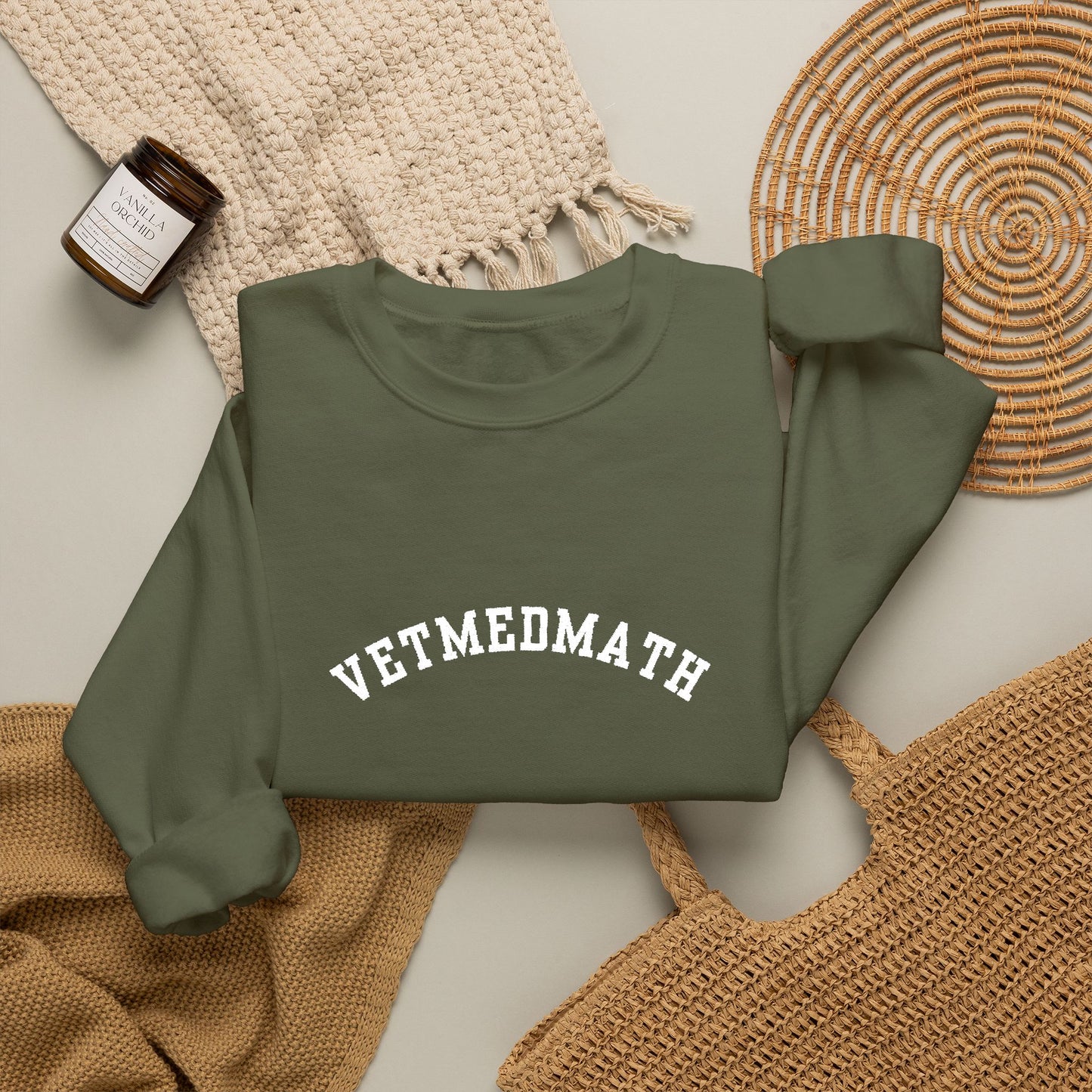 VetMedMath Collegiate Embroidered Unisex Heavy Blend™ Crewneck Sweatshirt