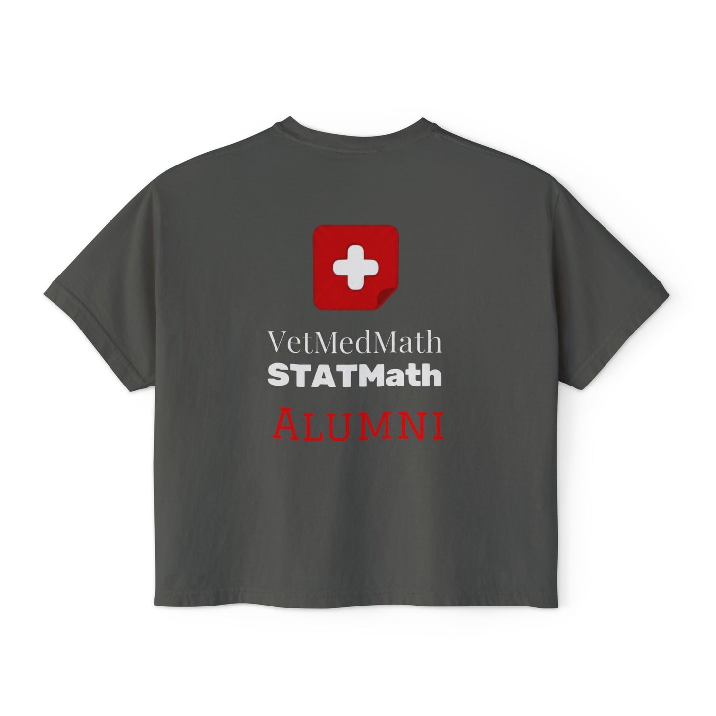 VetMedMath Tutoring Est. 2023/Alumni Boxy Tee for Vet Students, Vet Tech Students, and Credentialed Veterinary Technicians