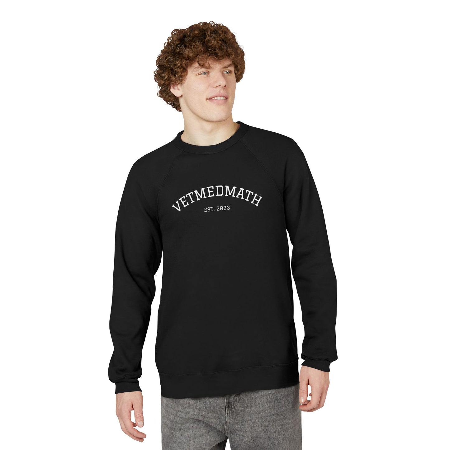 VetMedMath Est. 2023 Unisex Crewneck Sweatshirt — College-Style Pullover by Bella & Canvas for Vet Students, Vet Tech Students & Credentialed Veterinary Technicians