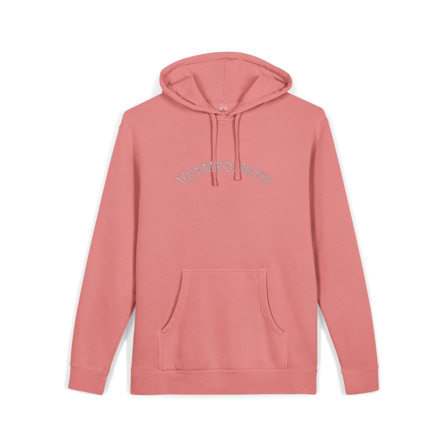 VetMedMath Embroidered Unisex Pigment-Dyed Hoodie - For Vet Students, Vet Tech Students, or Credentialed Veterinary Technicians
