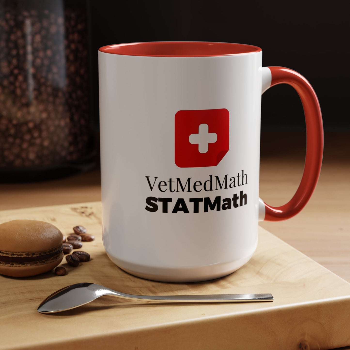 VetMedMath | STATMath Student Coffee Mug — Red Accent 11oz or 15oz