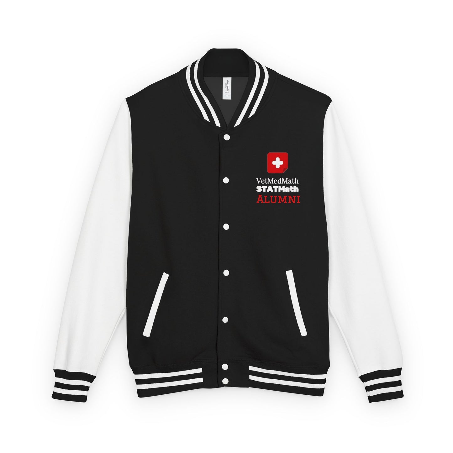 VetMedMath Alumni Letterman Jacket for Vet Students, Vet Tech Students, and Credentialed Veterinary Technicians