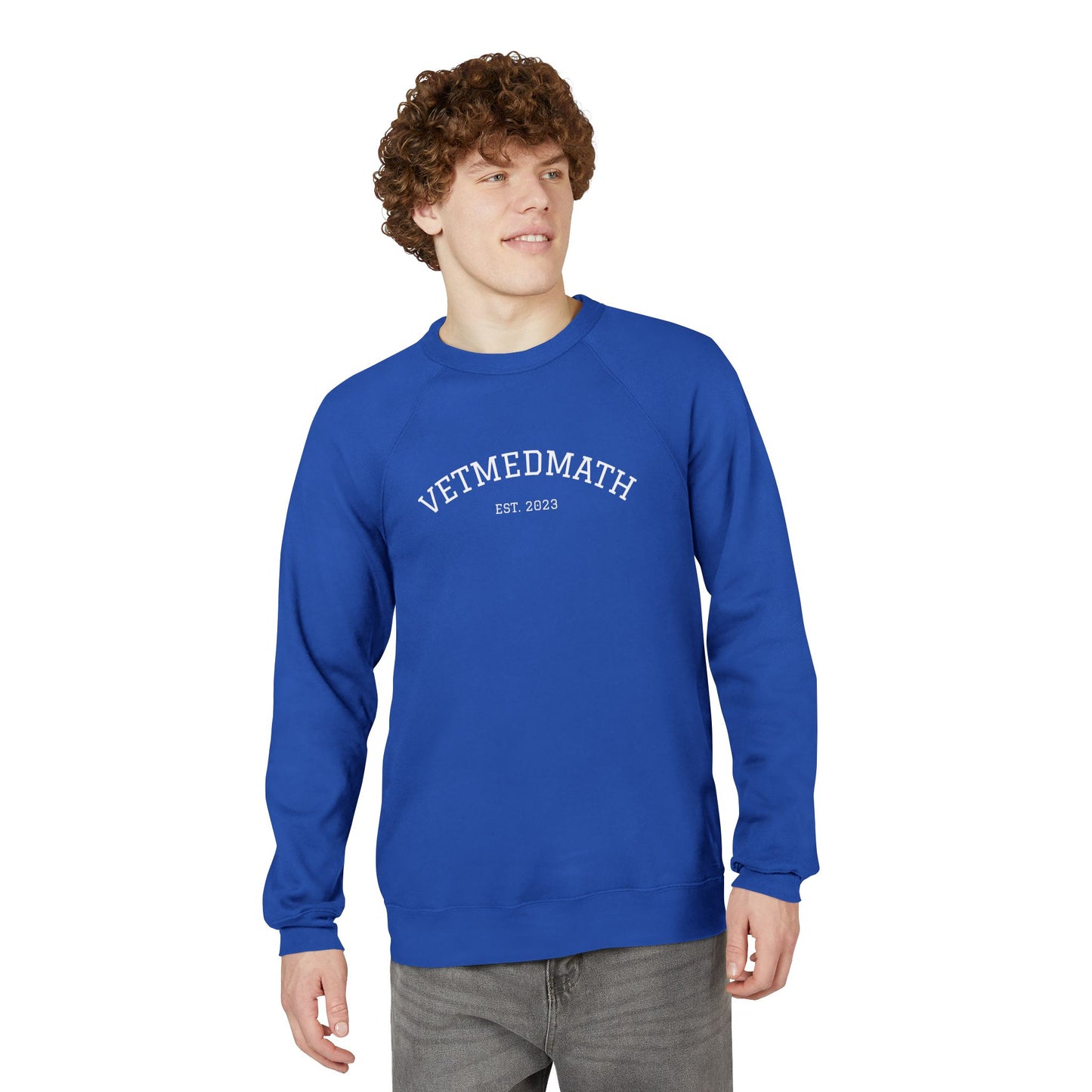 VetMedMath Est. 2023 Unisex Crewneck Sweatshirt — College-Style Pullover by Bella & Canvas for Vet Students, Vet Tech Students & Credentialed Veterinary Technicians
