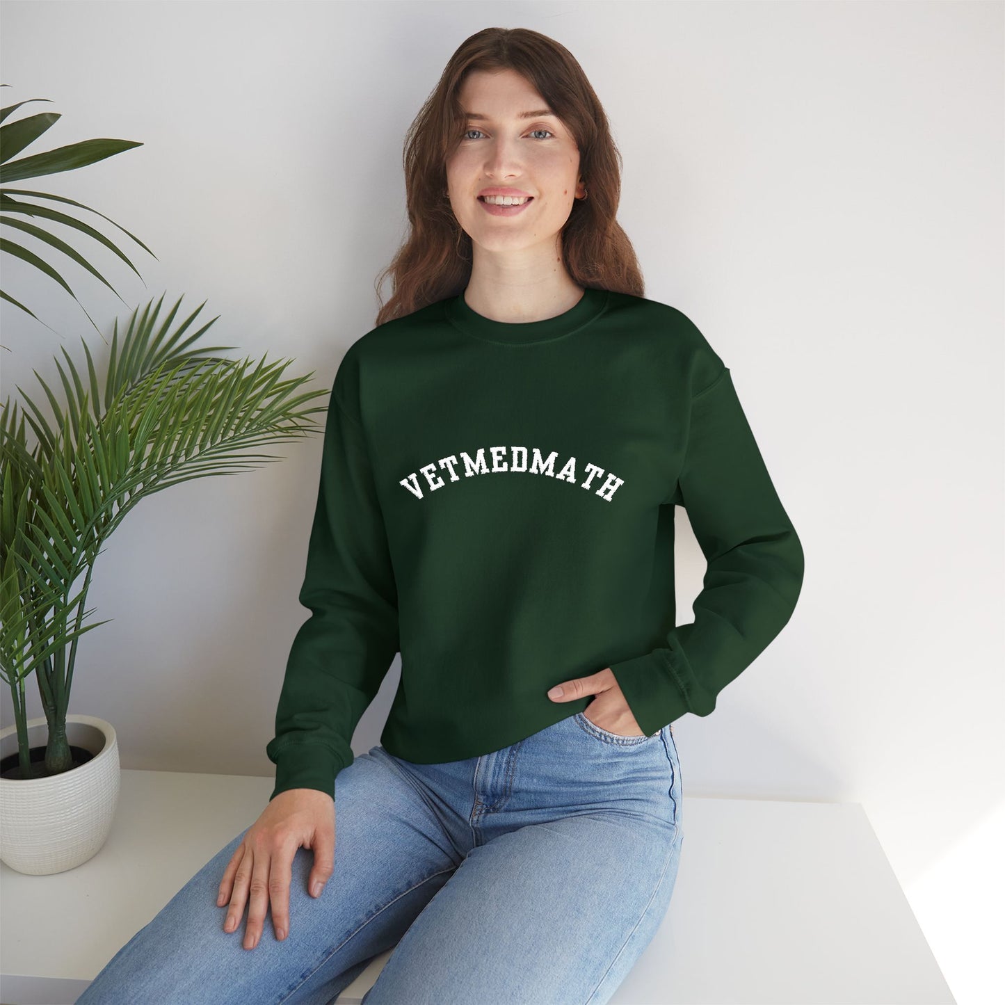 VetMedMath Collegiate Embroidered Unisex Heavy Blend™ Crewneck Sweatshirt