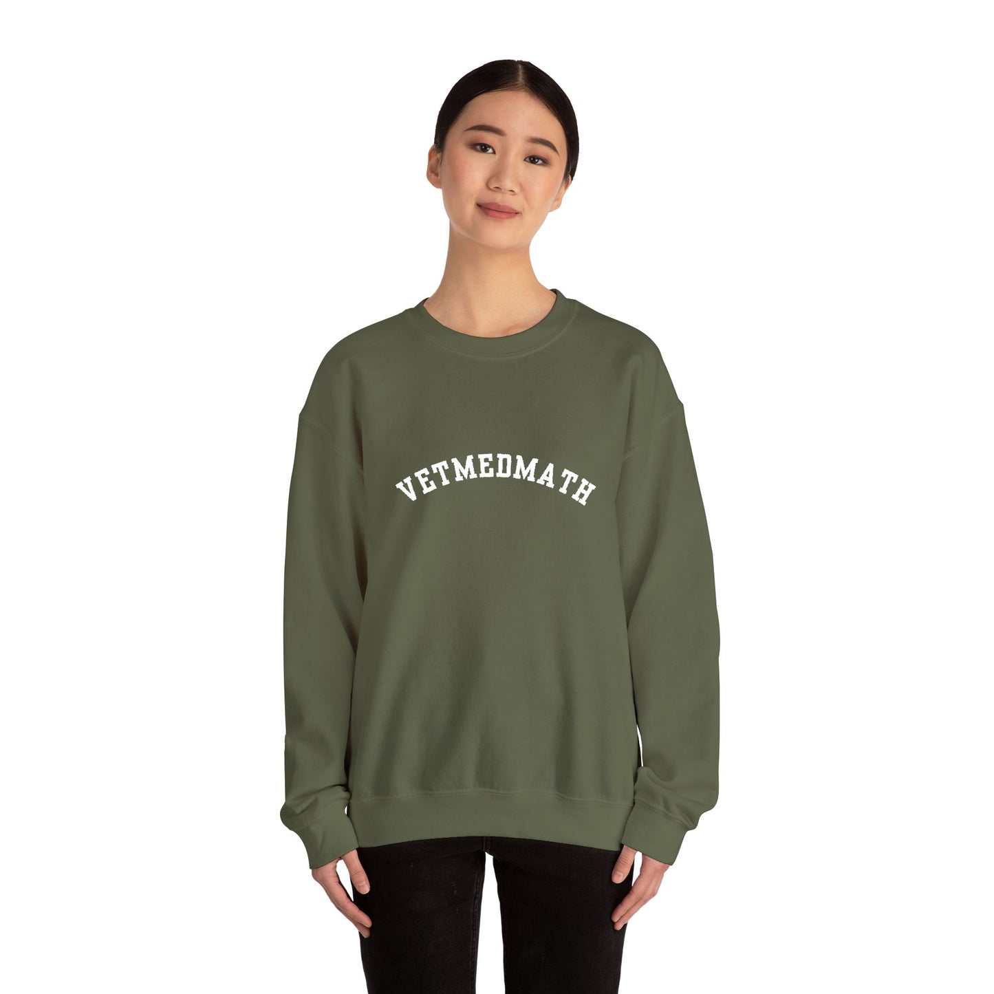 VetMedMath Collegiate Embroidered Unisex Heavy Blend™ Crewneck Sweatshirt