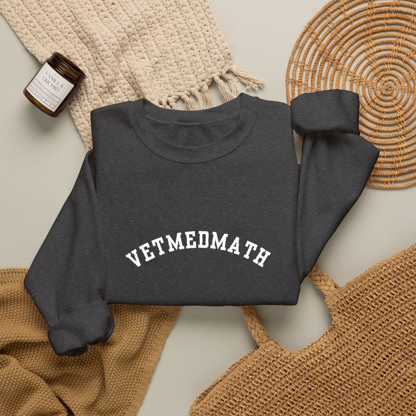 VetMedMath Collegiate Embroidered Unisex Heavy Blend™ Crewneck Sweatshirt