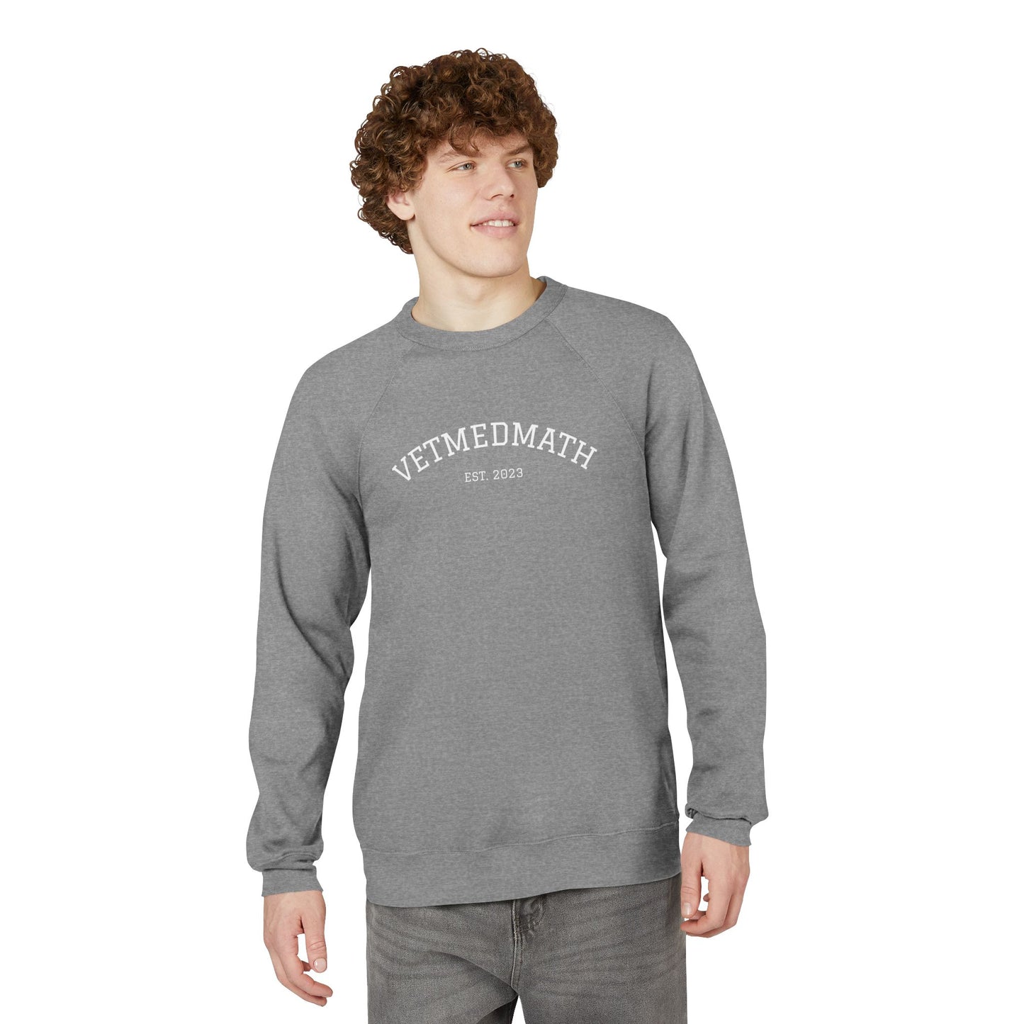 VetMedMath Est. 2023 Unisex Crewneck Sweatshirt — College-Style Pullover by Bella & Canvas for Vet Students, Vet Tech Students & Credentialed Veterinary Technicians