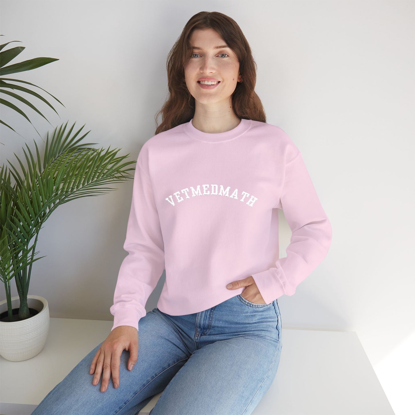 VetMedMath Collegiate Embroidered Unisex Heavy Blend™ Crewneck Sweatshirt