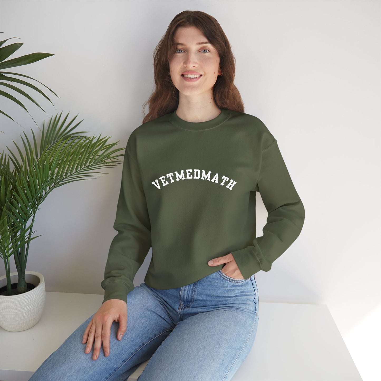 VetMedMath Collegiate Embroidered Unisex Heavy Blend™ Crewneck Sweatshirt