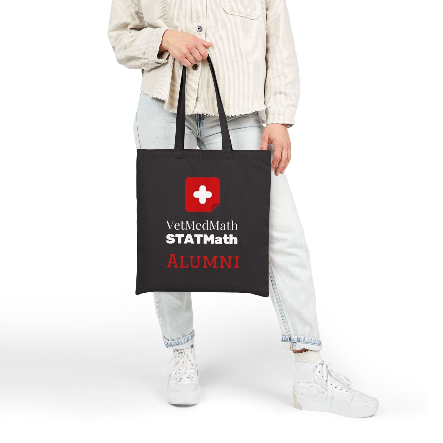 VetMedMath Alumni 100% Cotton Canvas Tote Bag for Vet Students, Vet Tech Students, and Credentialed Veterinary Technicians