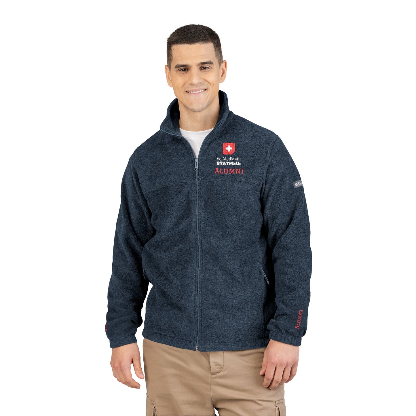 VetMedMath Tutoring 2026 Alumni PERSONALIZED Embroidered Unisex Columbia Brand Swiss Rescue Fleece Jacket with 2 Pockets for Vet Students, Vet Tech Students, and Credentialed Veterinary Technicians