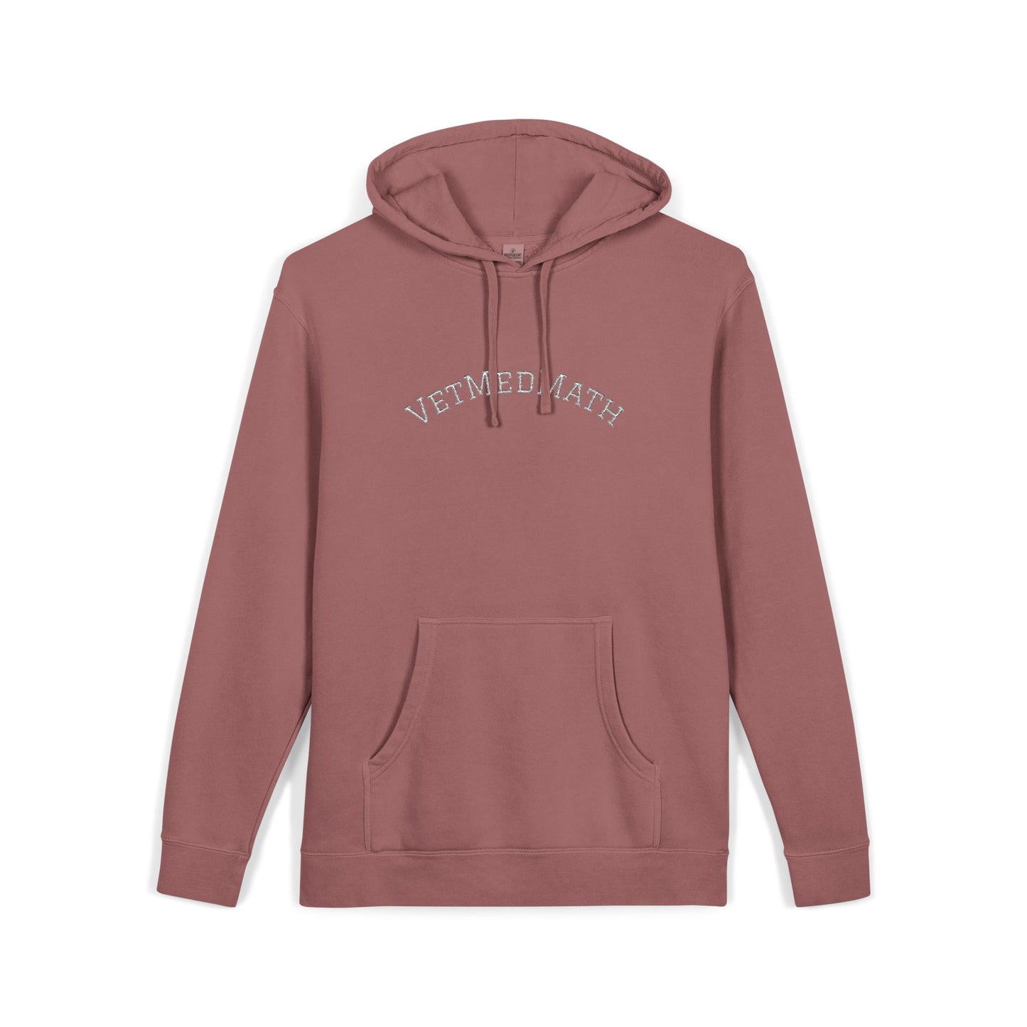 VetMedMath Embroidered Unisex Pigment-Dyed Hoodie - For Vet Students, Vet Tech Students, or Credentialed Veterinary Technicians