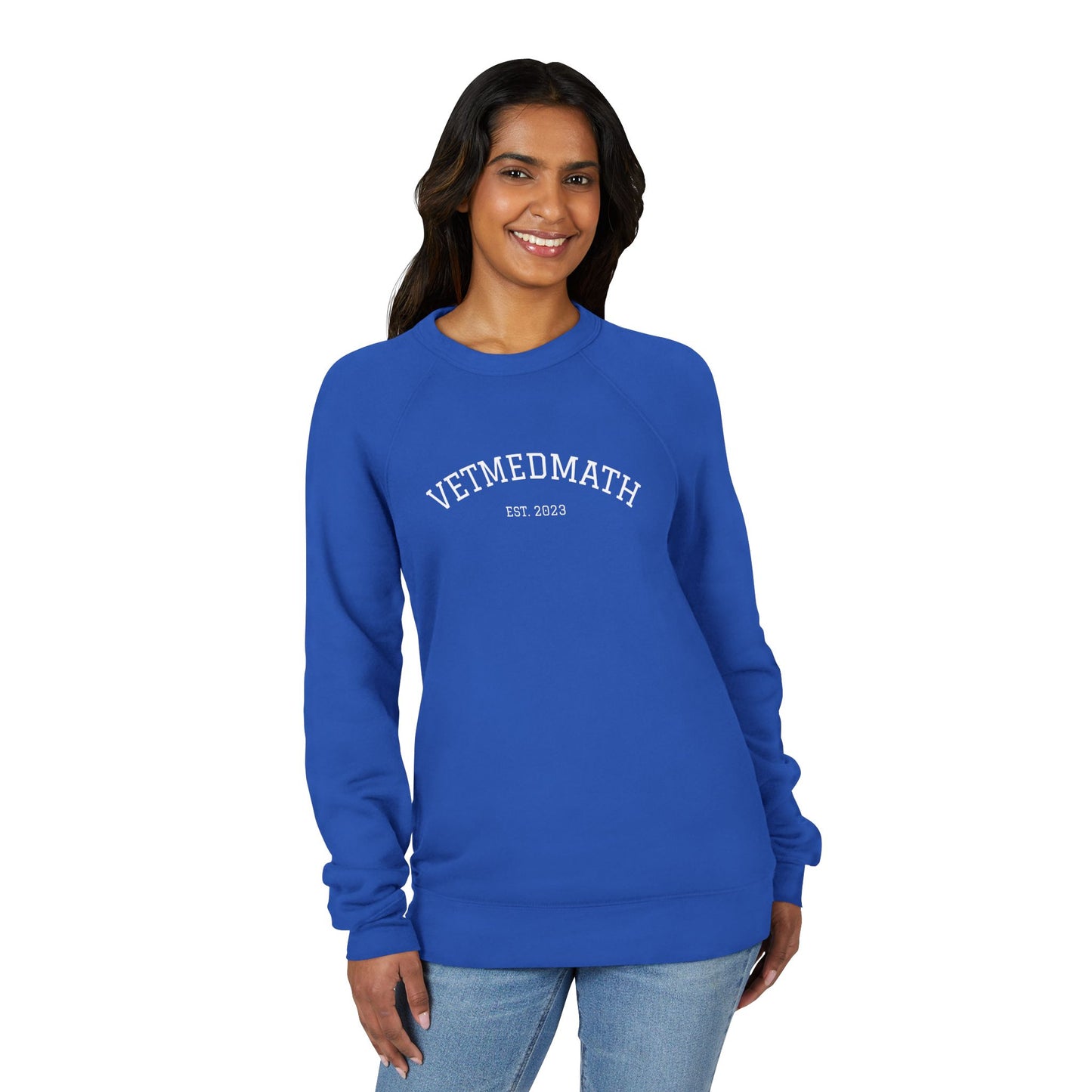 VetMedMath Est. 2023 Unisex Crewneck Sweatshirt — College-Style Pullover by Bella & Canvas for Vet Students, Vet Tech Students & Credentialed Veterinary Technicians