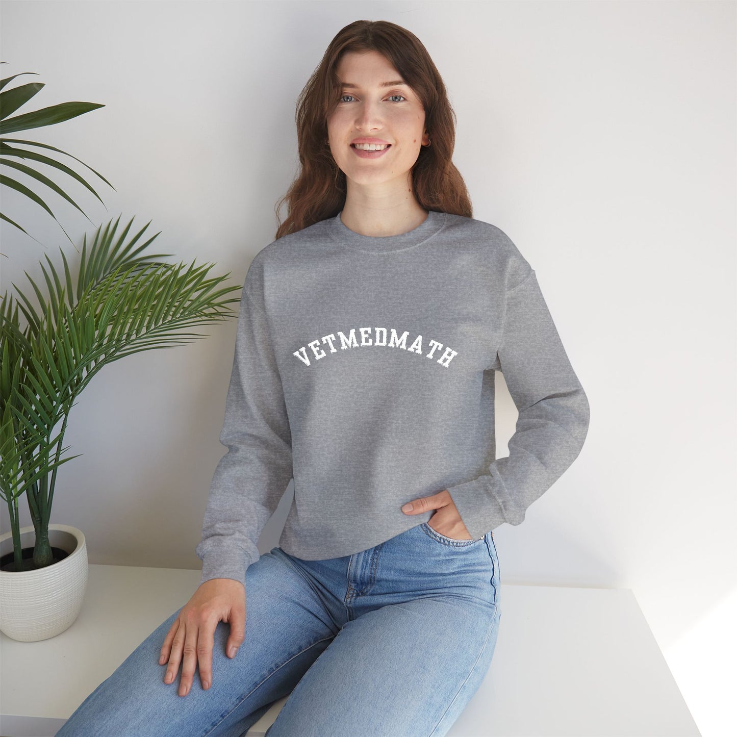 VetMedMath Collegiate Embroidered Unisex Heavy Blend™ Crewneck Sweatshirt