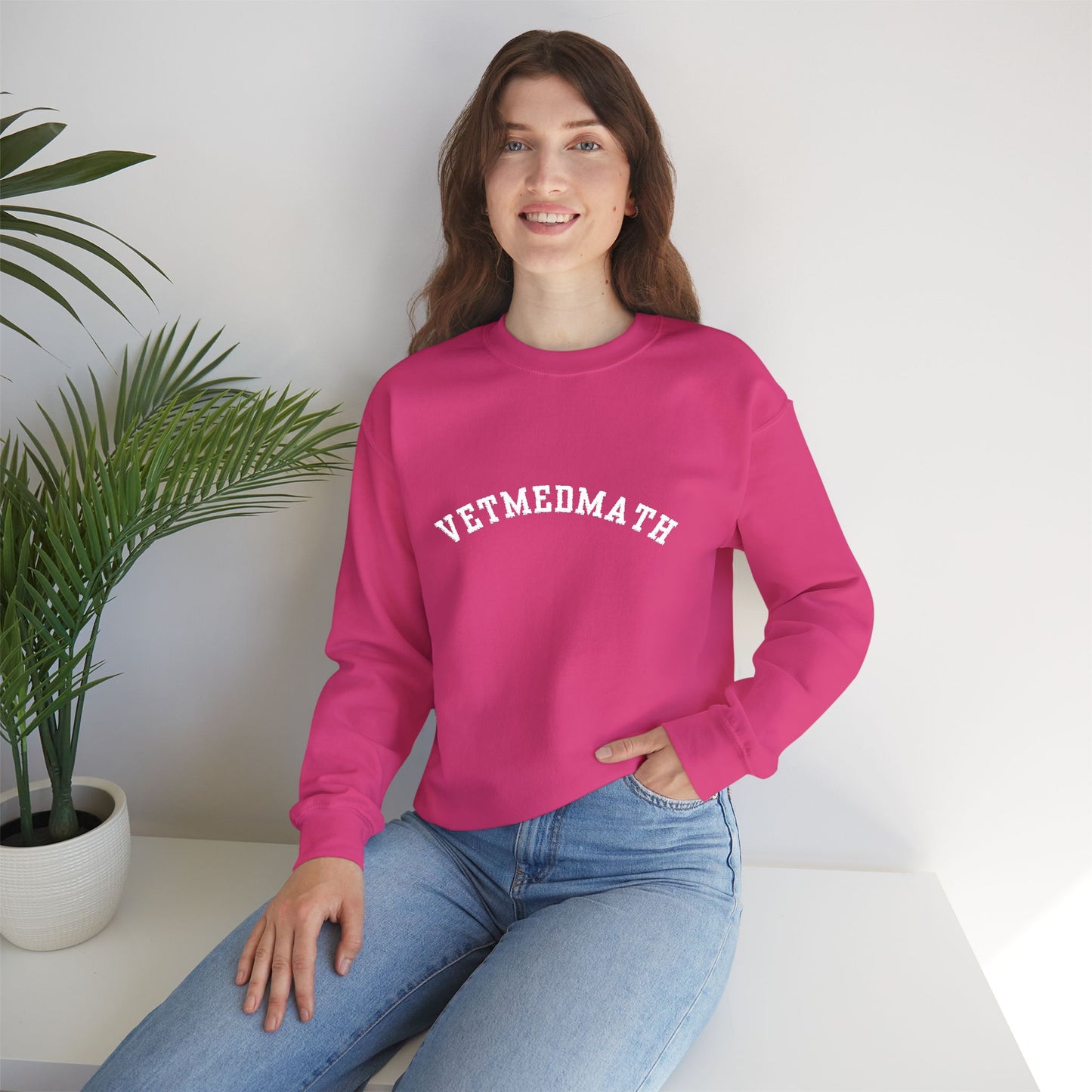 VetMedMath Collegiate Embroidered Unisex Heavy Blend™ Crewneck Sweatshirt