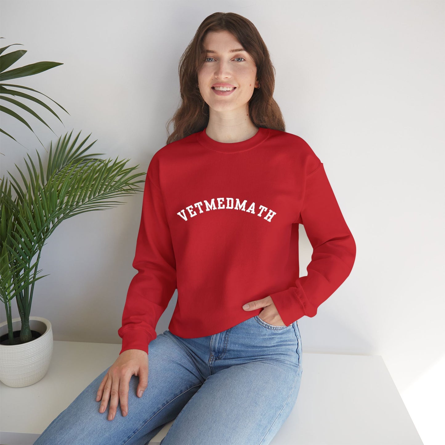 VetMedMath Collegiate Embroidered Unisex Heavy Blend™ Crewneck Sweatshirt