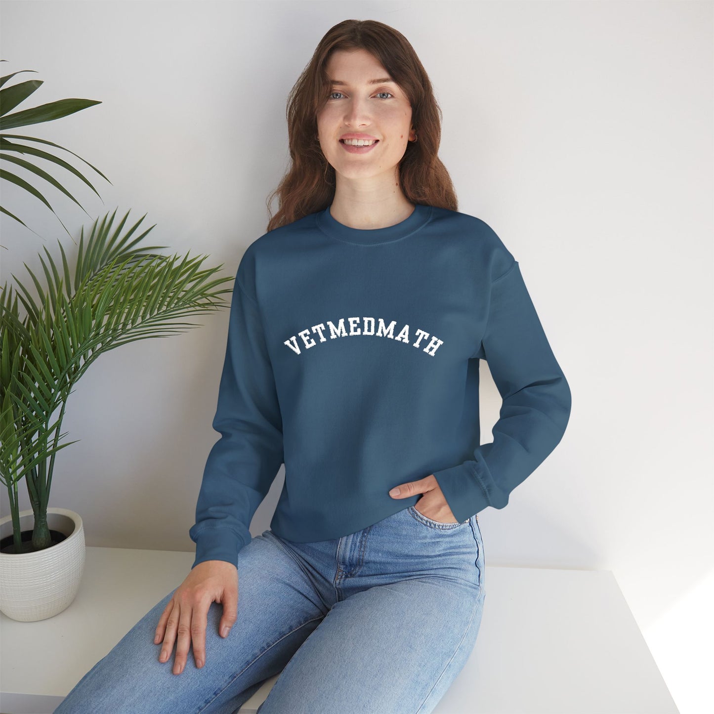 VetMedMath Collegiate Embroidered Unisex Heavy Blend™ Crewneck Sweatshirt
