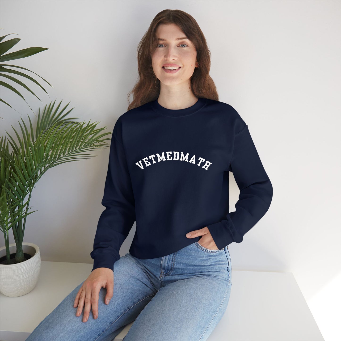 VetMedMath Collegiate Embroidered Unisex Heavy Blend™ Crewneck Sweatshirt