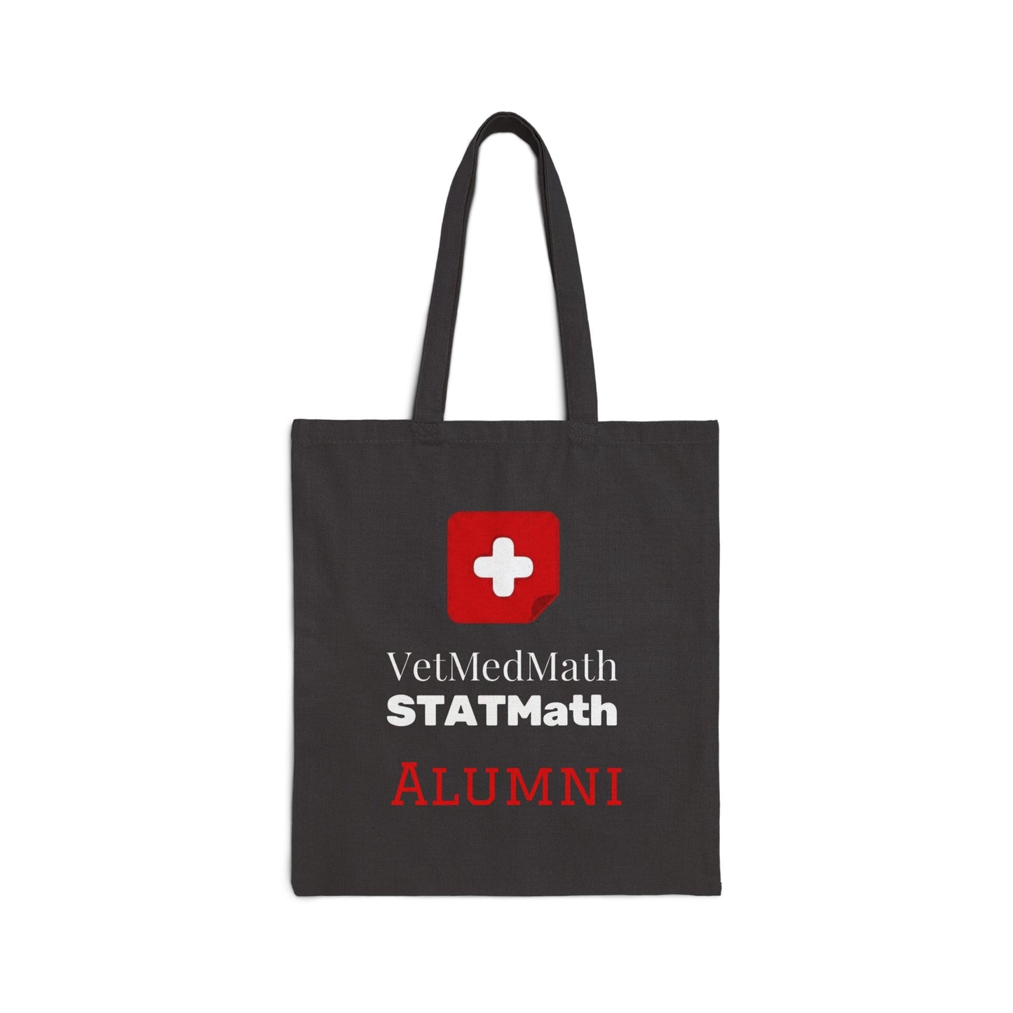 VetMedMath Alumni 100% Cotton Canvas Tote Bag for Vet Students, Vet Tech Students, and Credentialed Veterinary Technicians