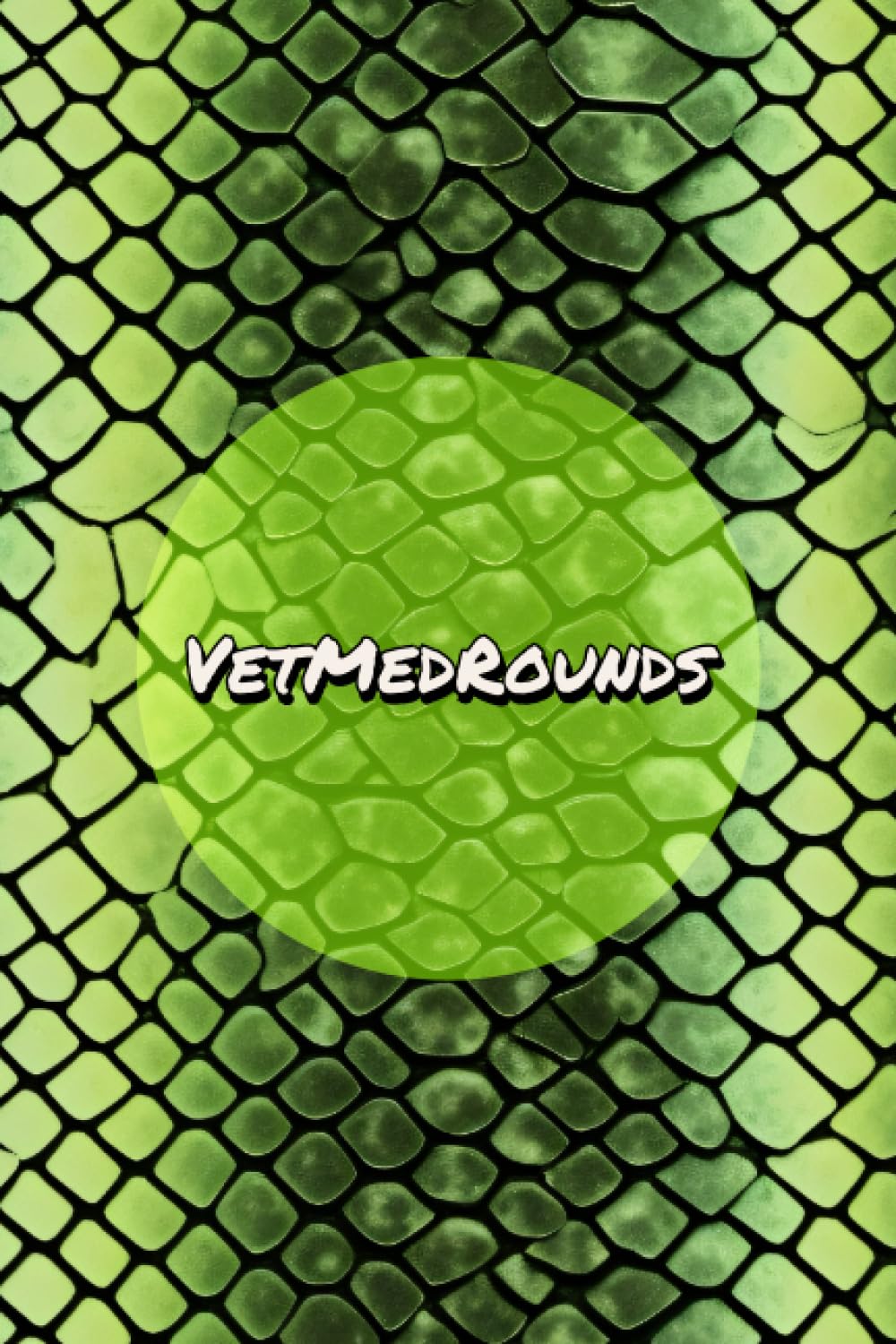 VetMedRounds Rounding Book: Green Snake Print (VetMedRounds Rounding Books)