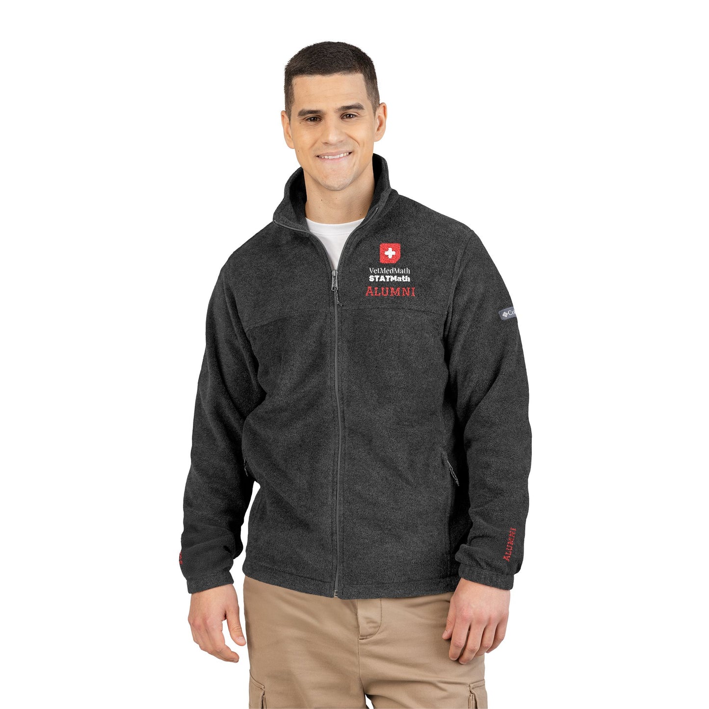 VetMedMath Tutoring 2026 Alumni PERSONALIZED Embroidered Unisex Columbia Brand Swiss Rescue Fleece Jacket with 2 Pockets for Vet Students, Vet Tech Students, and Credentialed Veterinary Technicians
