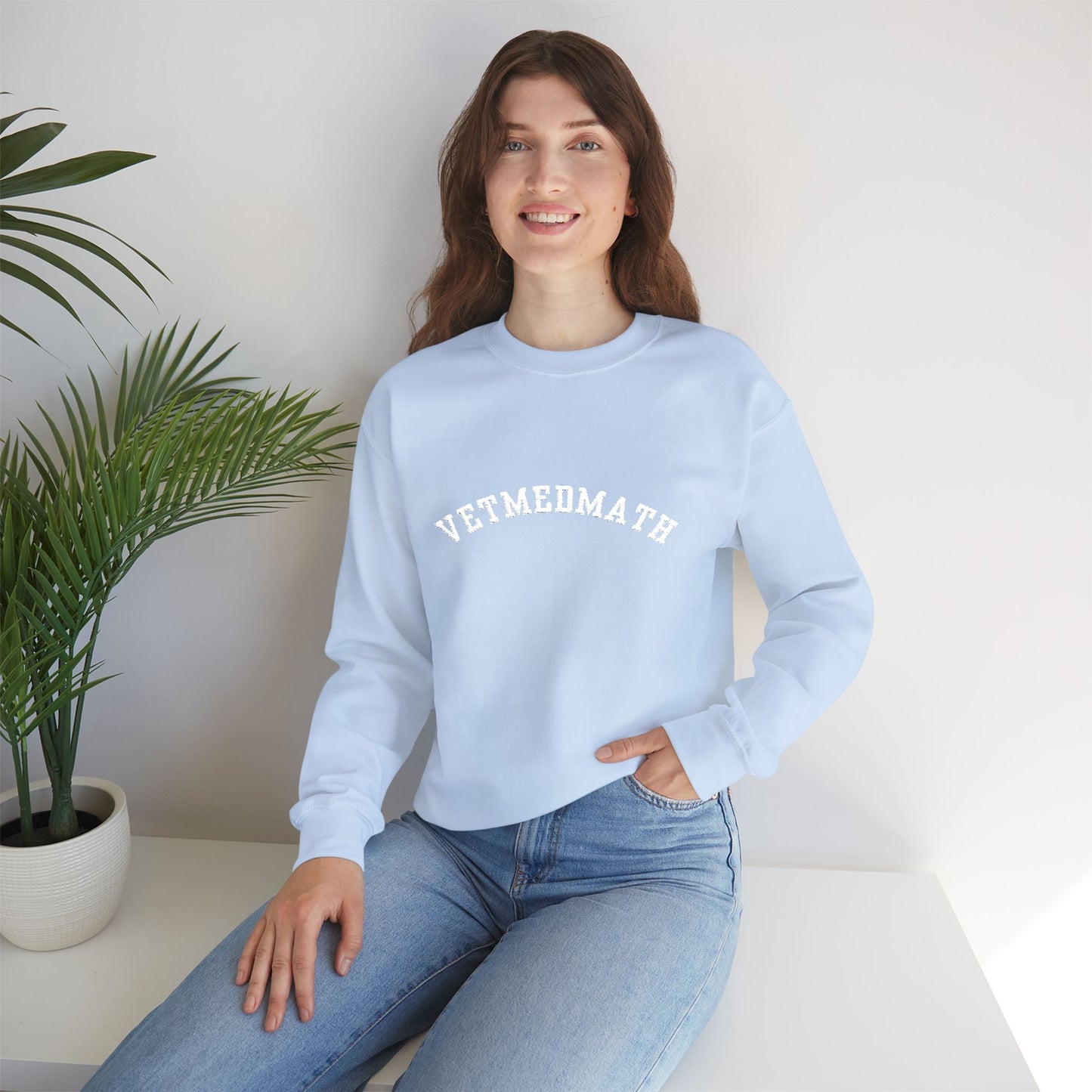 VetMedMath Collegiate Embroidered Unisex Heavy Blend™ Crewneck Sweatshirt