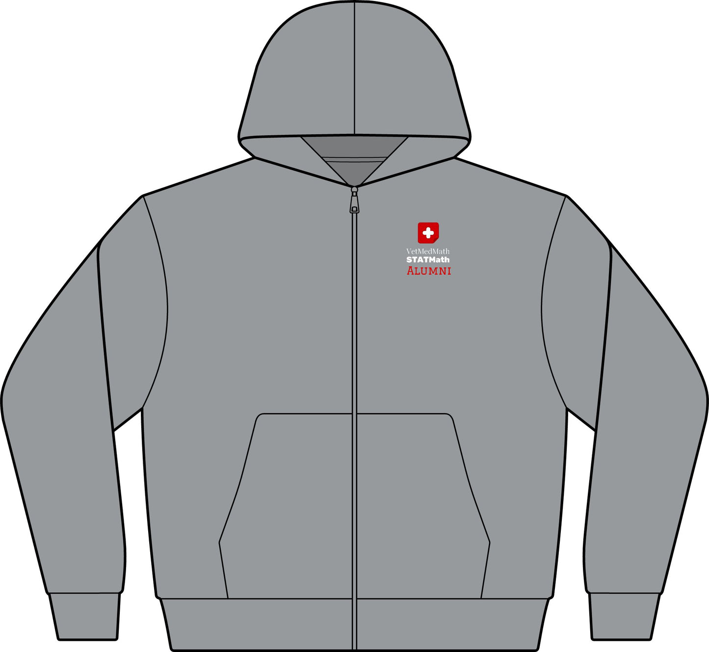 VetMedMath Tutoring 2026 Alumni PERSONALIZED Unisex Hoodie - Zip-Up Hooded Sweatshirt by Bella & Canvas for Vet Students, Vet Tech Students, and Credentialed Veterinary Technicians