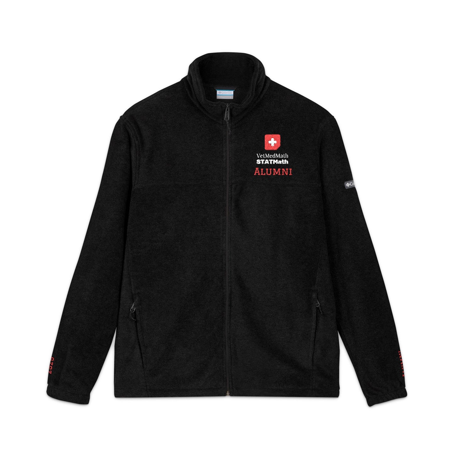 VetMedMath Tutoring 2026 Alumni PERSONALIZED Embroidered Unisex Columbia Brand Swiss Rescue Fleece Jacket with 2 Pockets for Vet Students, Vet Tech Students, and Credentialed Veterinary Technicians