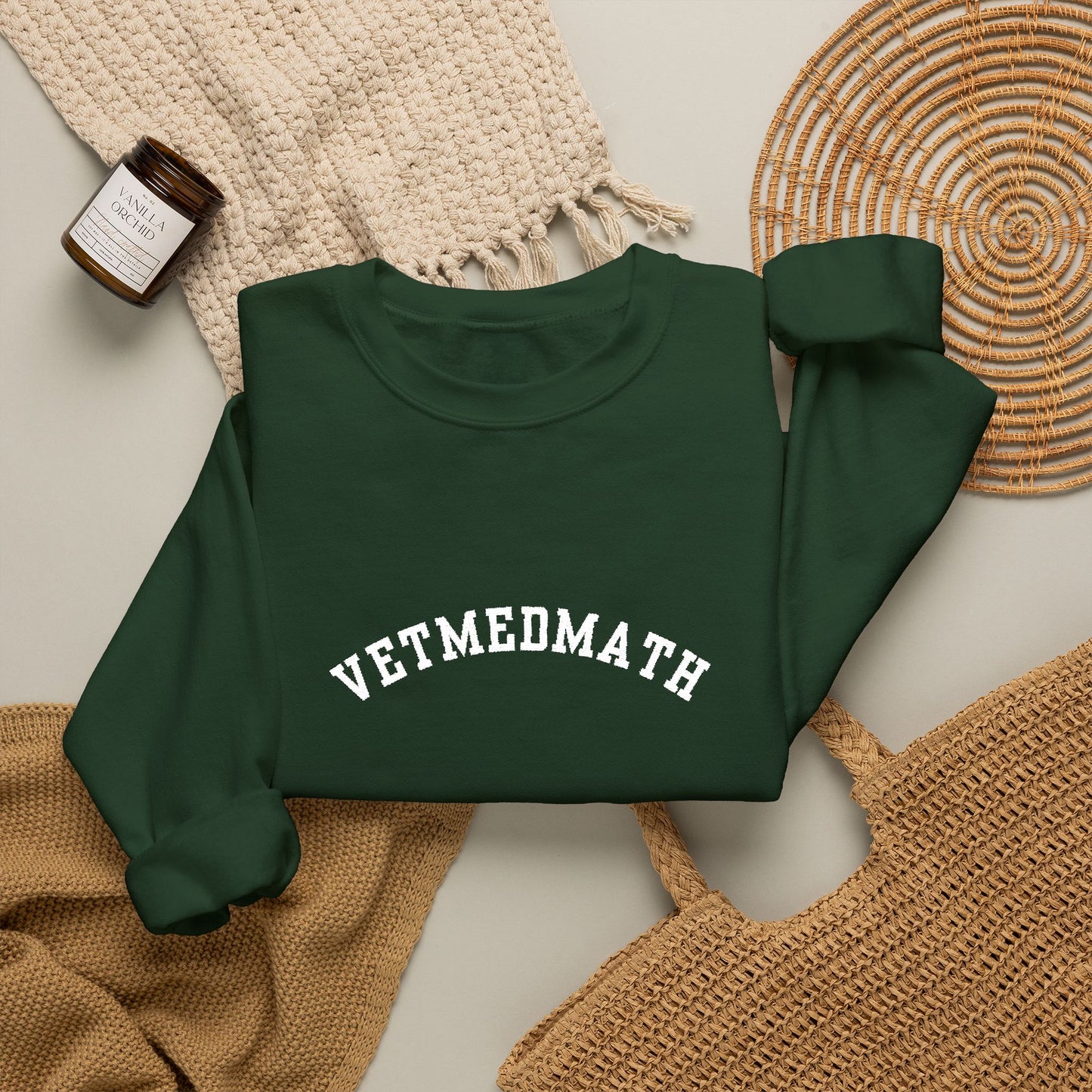 VetMedMath Collegiate Embroidered Unisex Heavy Blend™ Crewneck Sweatshirt