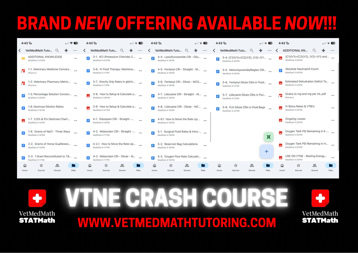 VTNE CRASH COURSE
