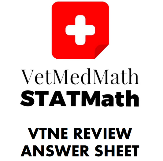 VTNE Review Test Answer Sheet
